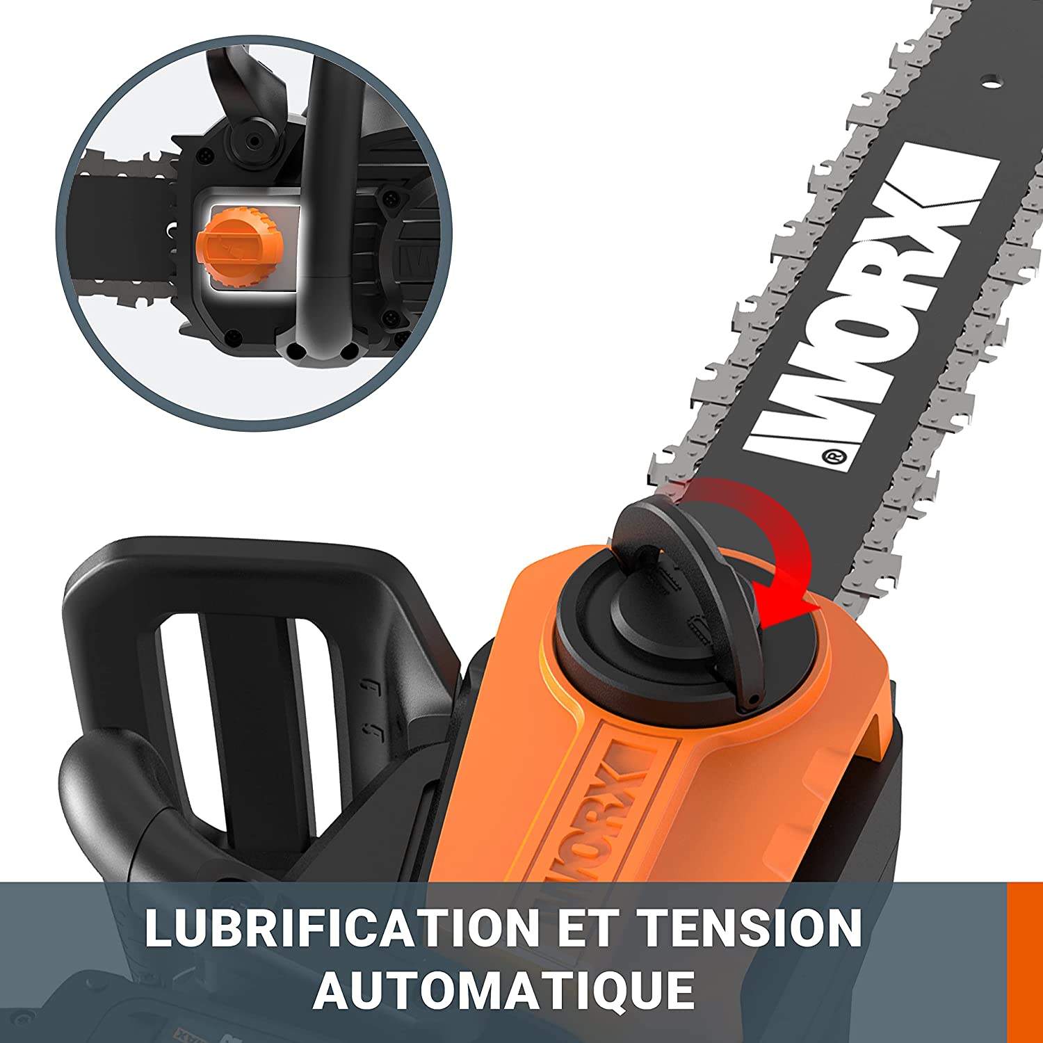 Guide de 35 cm et chaîne de la Worx WG384E