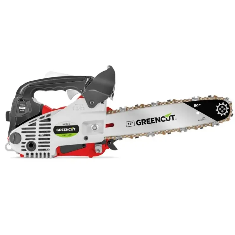 Greencut GS250X-12 : test et avis de cette tronçonneuse 25,4 cm³ à guide 12 pouces