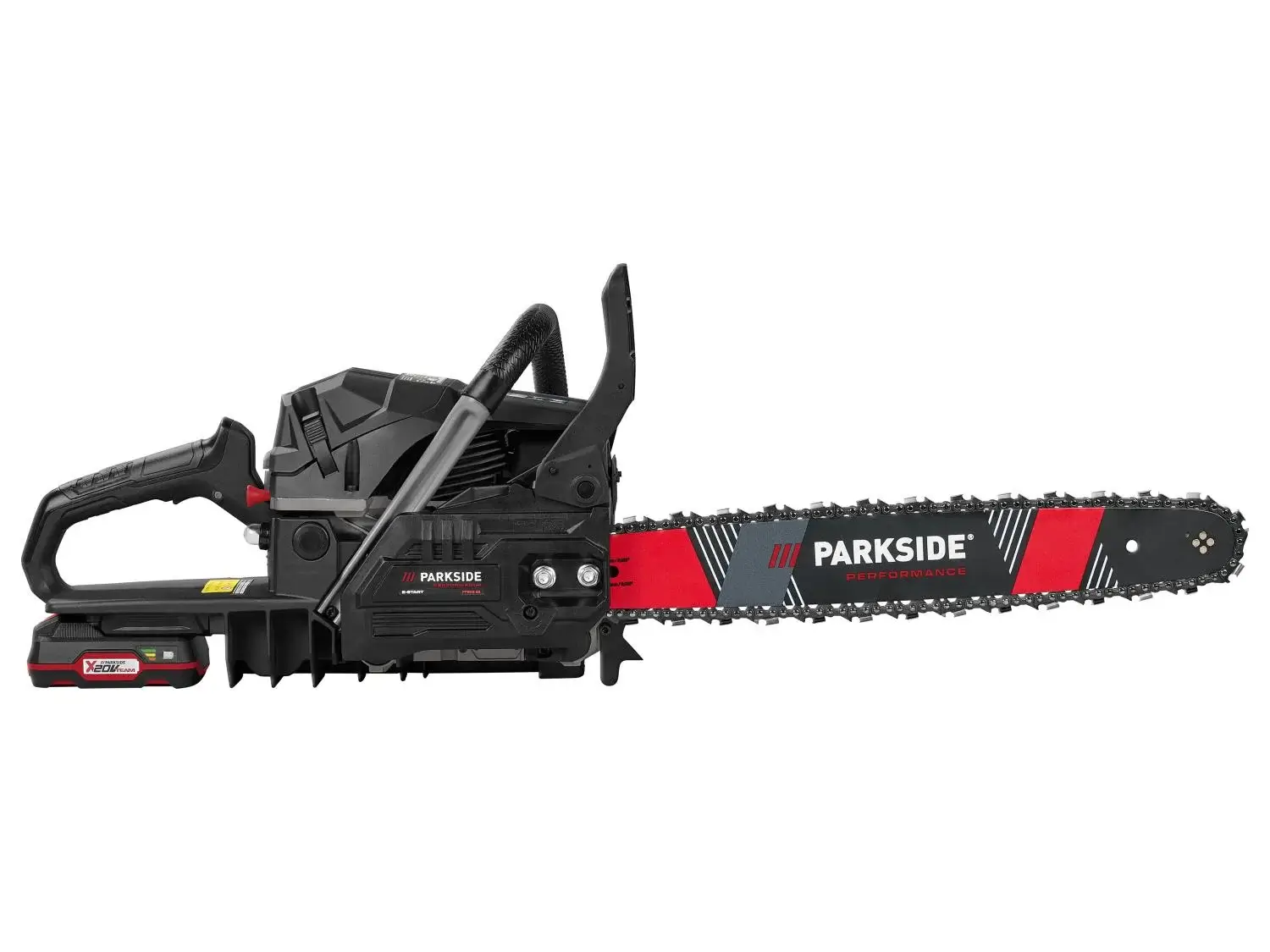 Moteur 56 cm³ et carter magnésium de la Parkside PPBKS 56 B2
