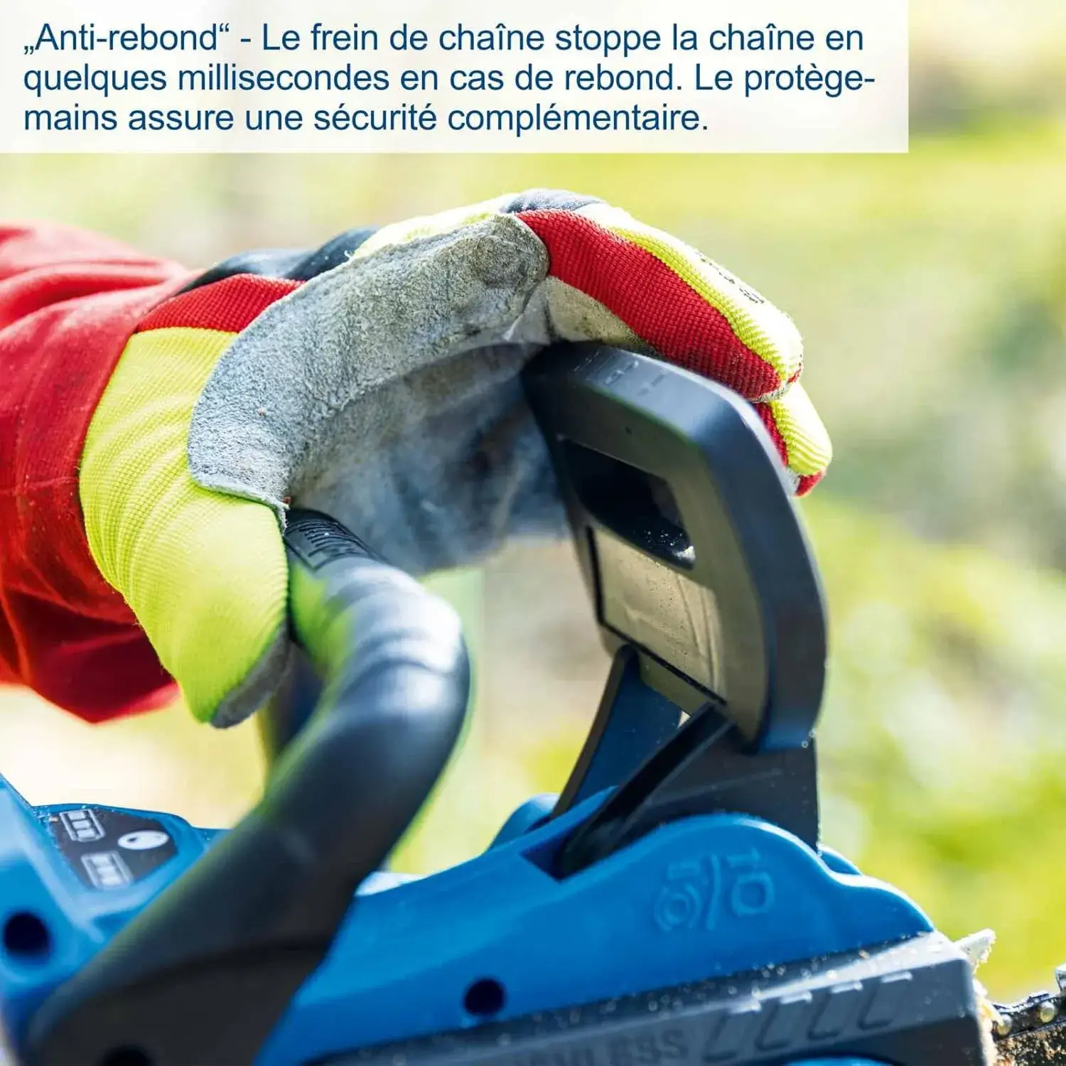 Guide ProCut et molette de tension de chaîne de la Scheppach BC-CS355Duo-X