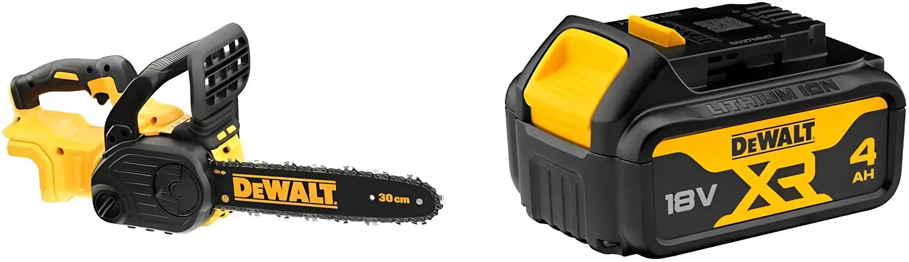 Tronçonneuse DeWalt DCM565P1-QW avec son guide Oregon de 30 cm