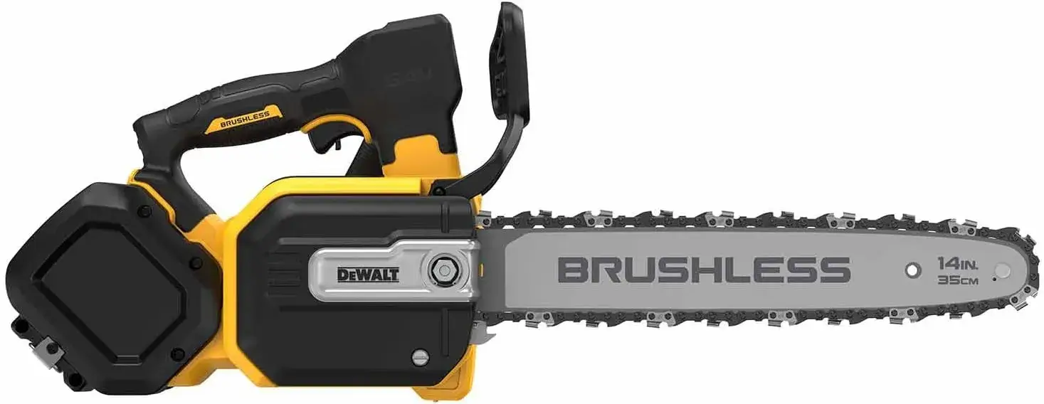 DeWalt DCMCST635N-XJ avec sa batterie FlexVolt 54V et son point d'attache harnais