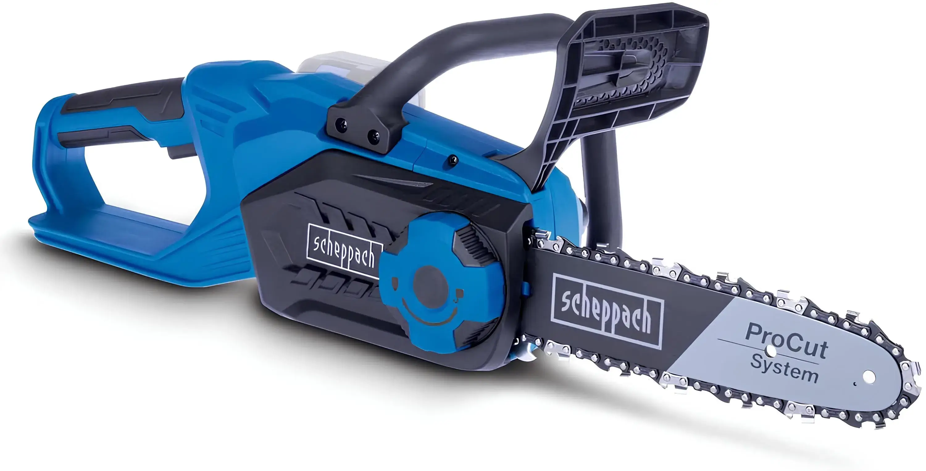 Petite tronçonneuse à batterie Scheppach C-CS254-X avec guide de 25,4 cm