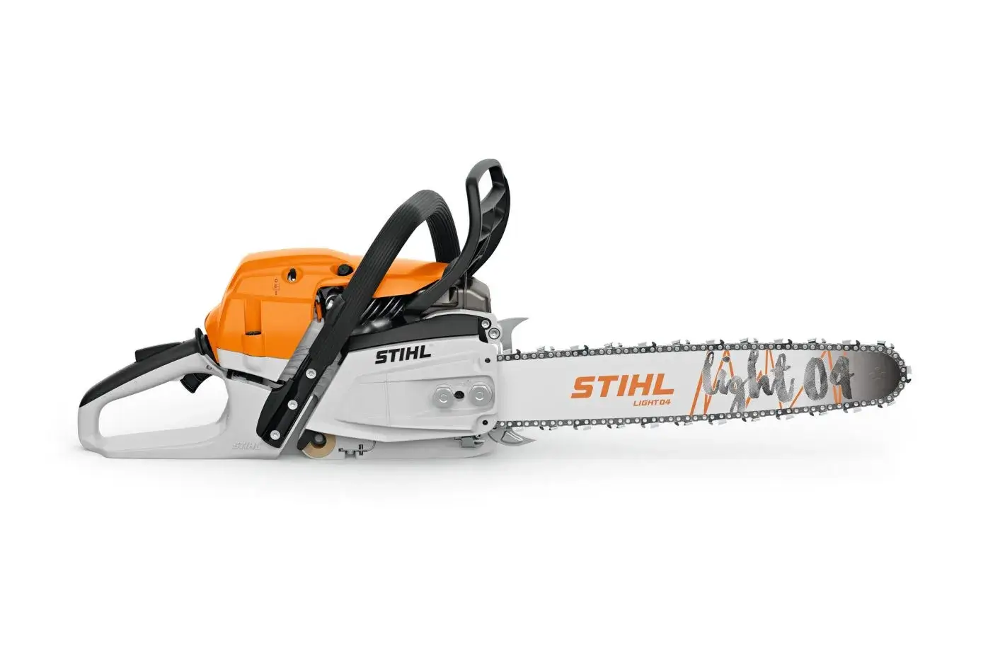 Poignée chauffante et commandes de la Stihl MS 261 C-M VW