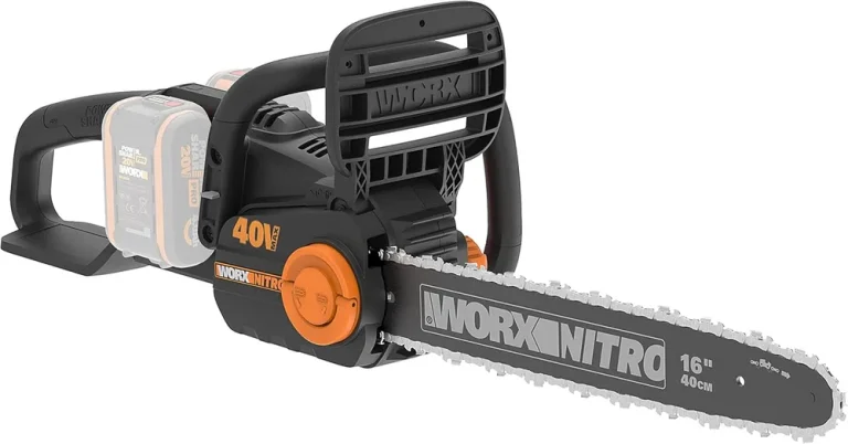Worx Nitro WG385E.9 : cette tronçonneuse à batterie 40 V brushless en test et avis